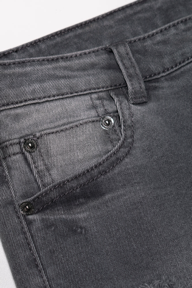 Ripped Denim Jeans Dark Grey (1)