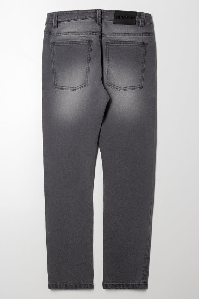 Ripped Denim Jeans Dark Grey (4)