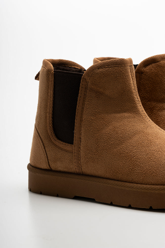Comfy Chealsea Boots Tan (2)