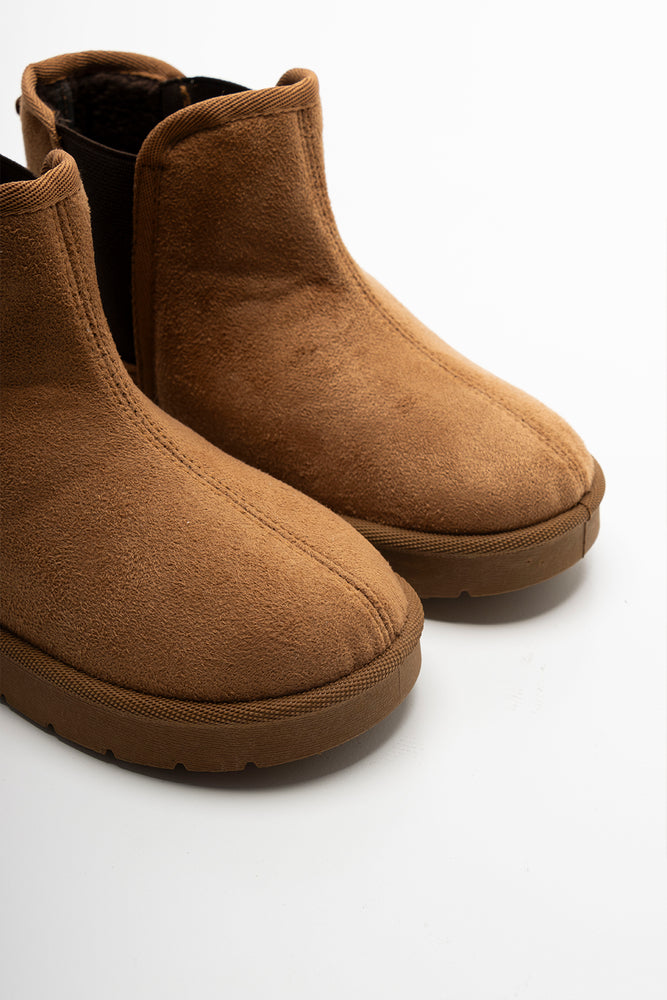 Comfy Chealsea Boots Tan (3)