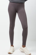 Rib Seamless Wide Waist Legging Dark Grey (1)