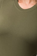 Rib Seamless Bodysuit Green (3)