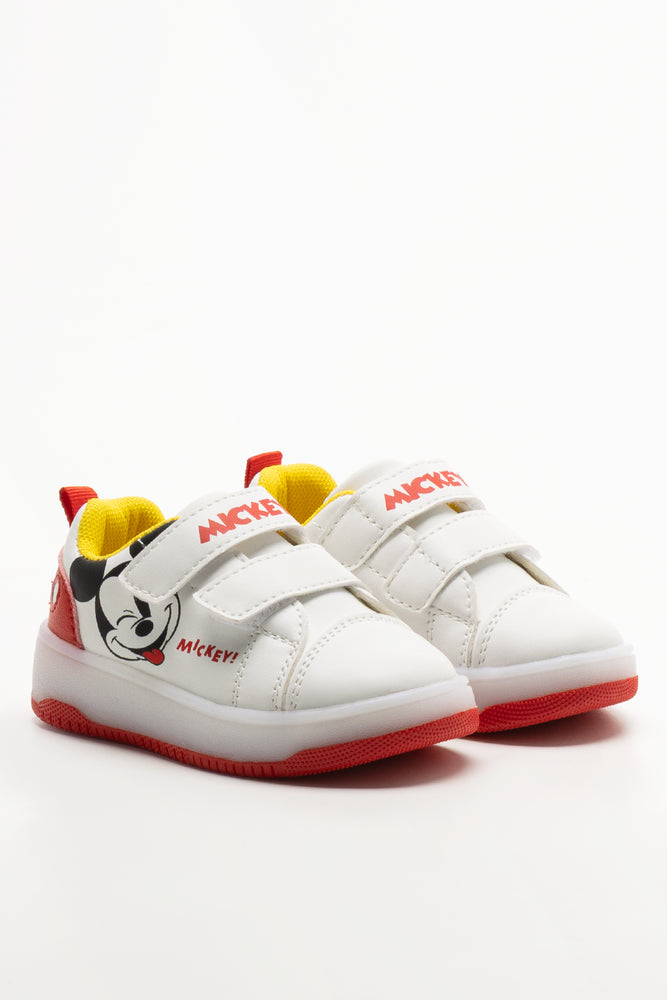 Mickey Mouse Light Up Trainers White