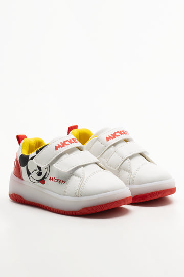 Mickey Mouse Light Up Trainers White