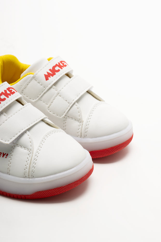 Mickey Mouse Light Up Trainers White (2)