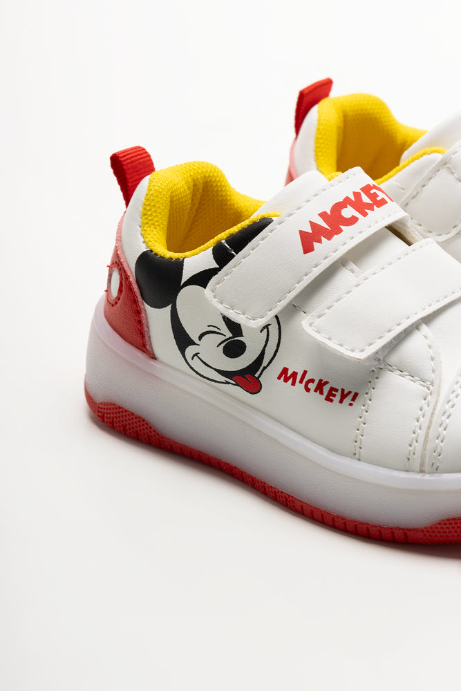Mickey Mouse Light Up Trainers White (3)