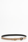Croc and Plain 3 Pack Belts Black & Natural (3)