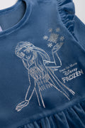 Frozen Velour Dress Blue (1)