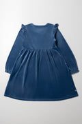 Frozen Velour Dress Blue (2)