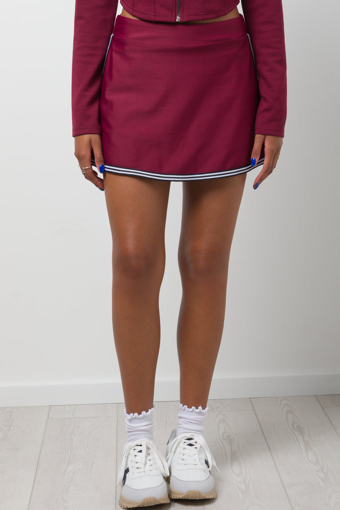 Mini Skirt Burgundy