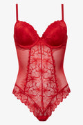 Lace Bodysuit Red