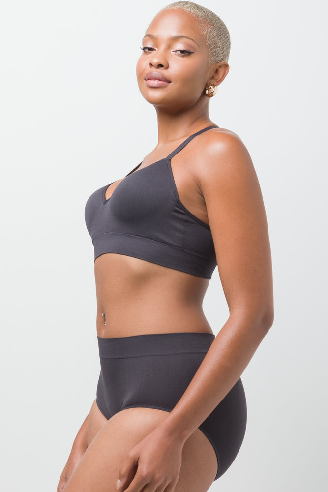 Seam-Free Bralette Grey (2)
