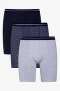 3 Pack Boxers Navy And Grey