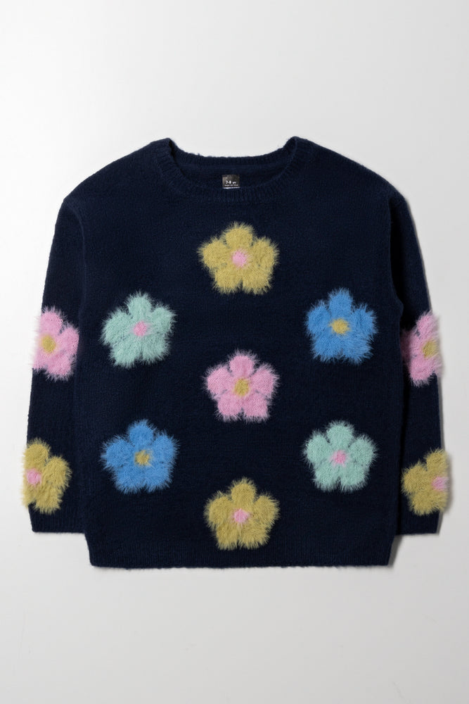 Flower Jersey Navy