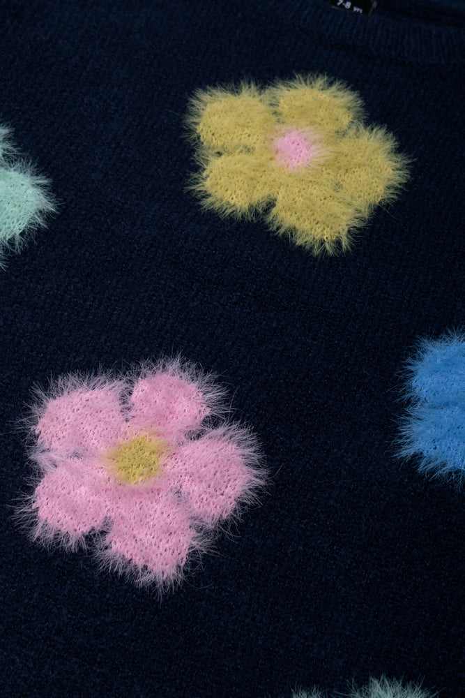 Flower Jersey Navy (1)