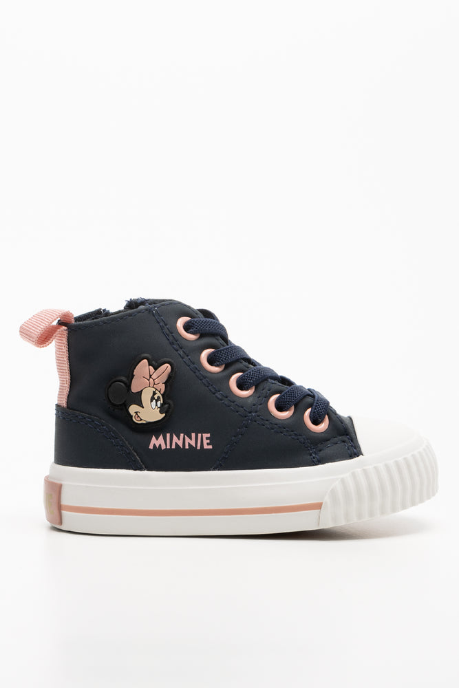 Minnie Mouse Hightop Sneaker Navy