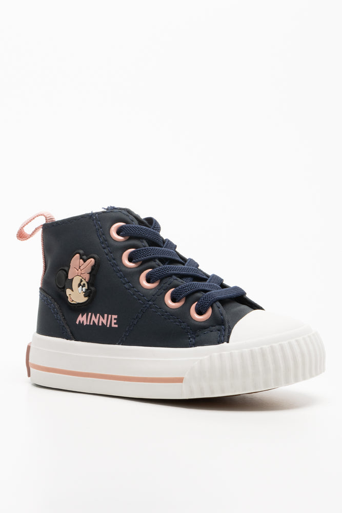 Minnie Mouse Hightop Sneaker Navy (1)