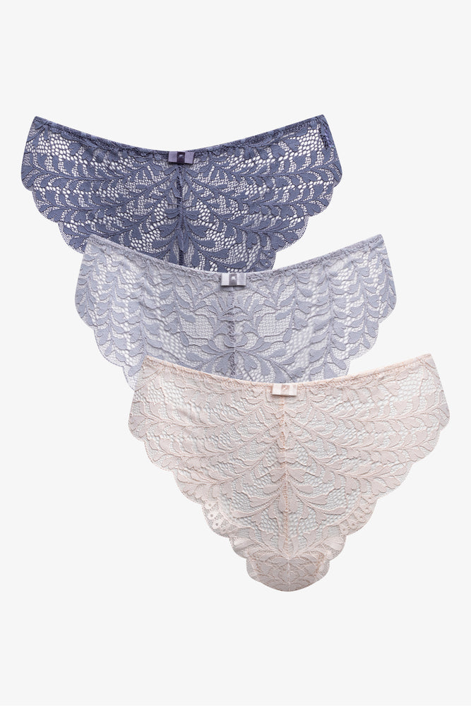3 Pack Lace Thongs Blue And Natural (1)