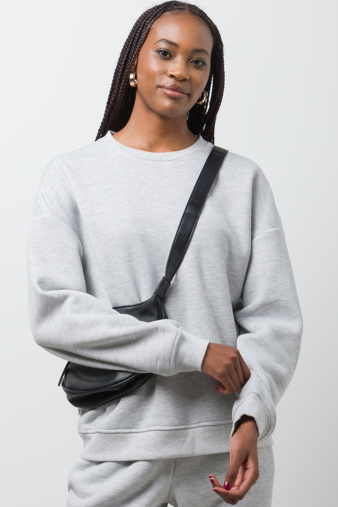 Fleece Crew Neck Grey