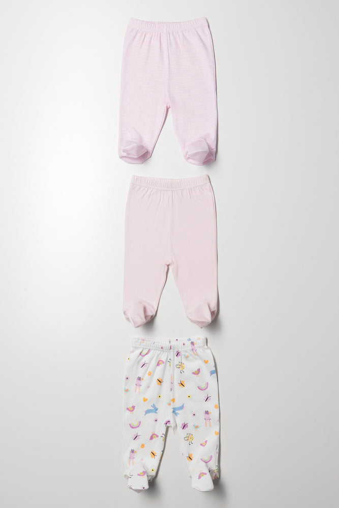 3 Pack Leggings Pink