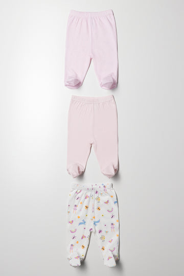 3 Pack Leggings Pink