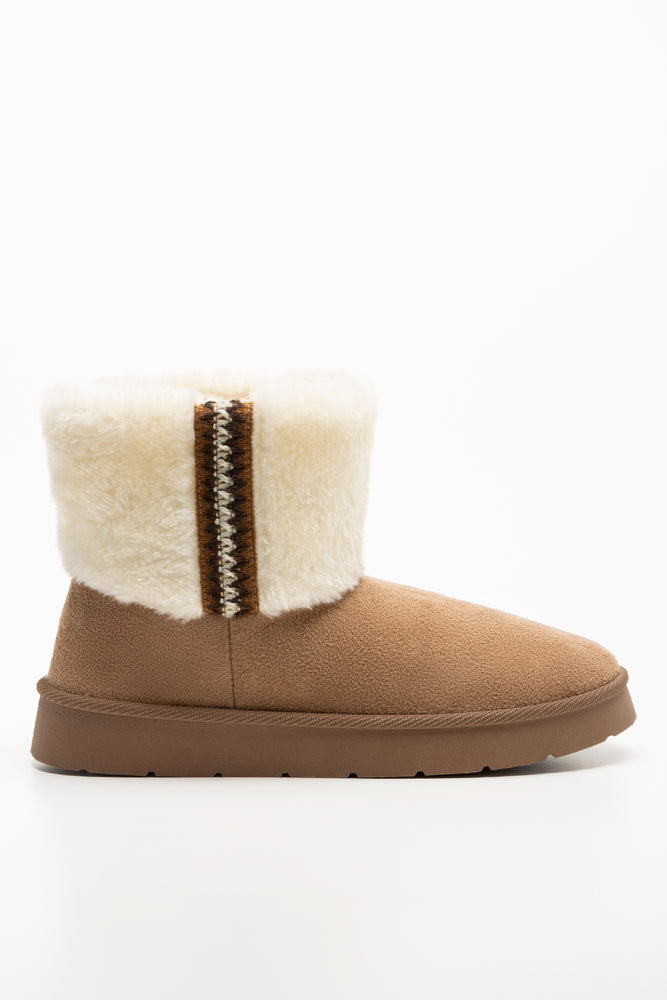 Fur Comfy Boots Natural