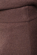 Lurex Midi Skirt Brown (4)