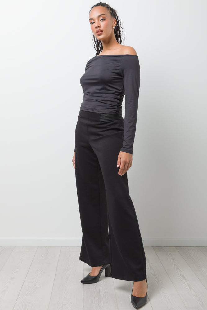 Wide Legs Pants Black (2)
