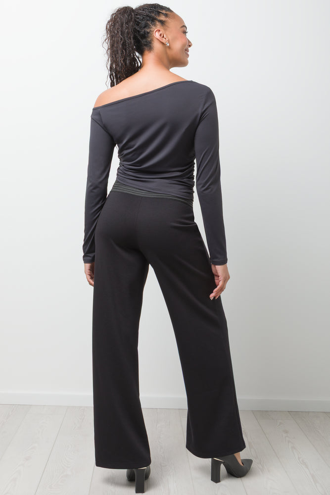 Wide Legs Pants Black (3)