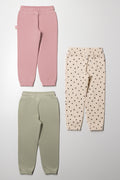 3 Pack Trackpants Pink, Green And Yellow (2)