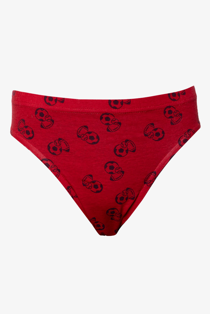 5 Pack Briefs Red