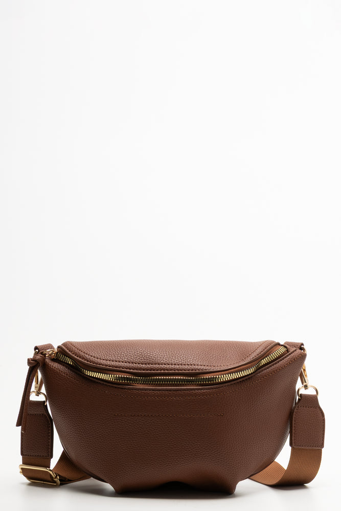 Crossbody Moon Bag Tan