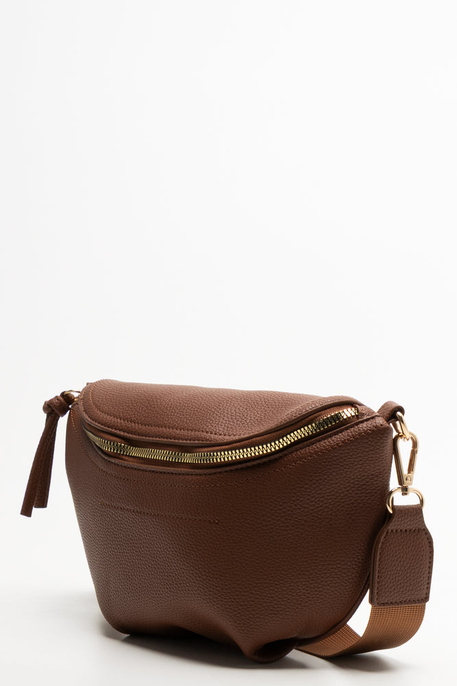 Crossbody Moon Bag Tan