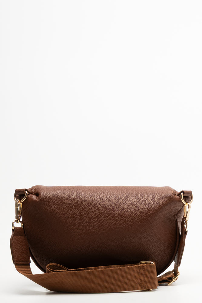 Crossbody Moon Bag Tan (2)