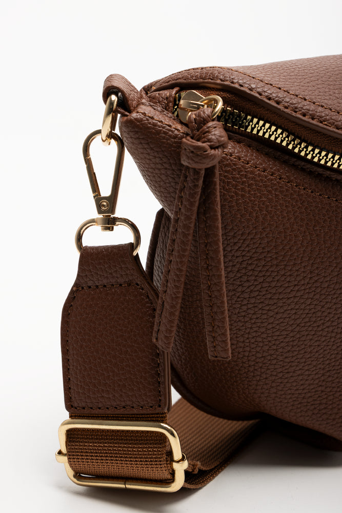 Crossbody Moon Bag Tan (3)