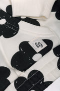 Flower Quarter Zip Tracktop Cream And Black (2)