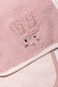 2 Pack Bunny Face Cloths Pink (1)