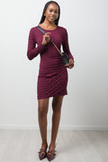 Knit Dress Burgundy