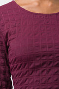 Knit Dress Burgundy (3)