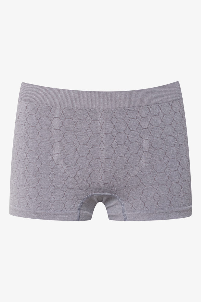 Seamless Boxers Black And Grey