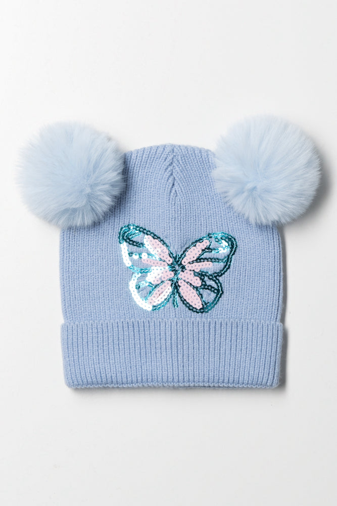 Butterfly Beanie Blue