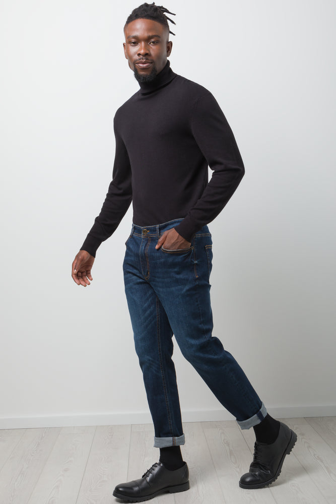 Long Sleeve Poloneck Jersey Black (1)