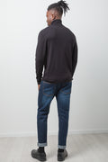 Long Sleeve Poloneck Jersey Black (2)
