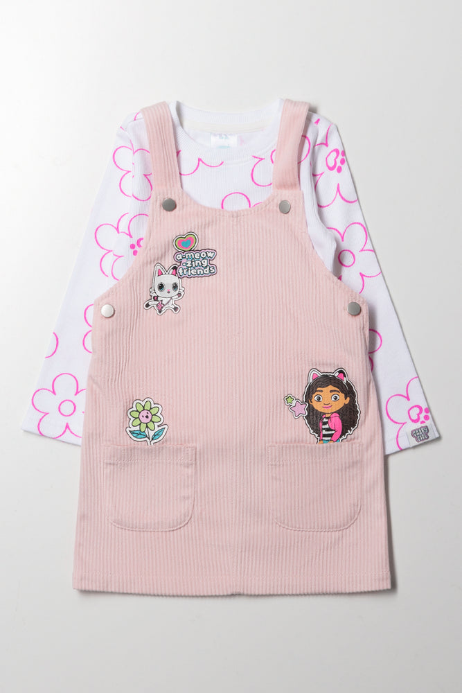 Gabby's Dollhouse Pinafore Set Pink