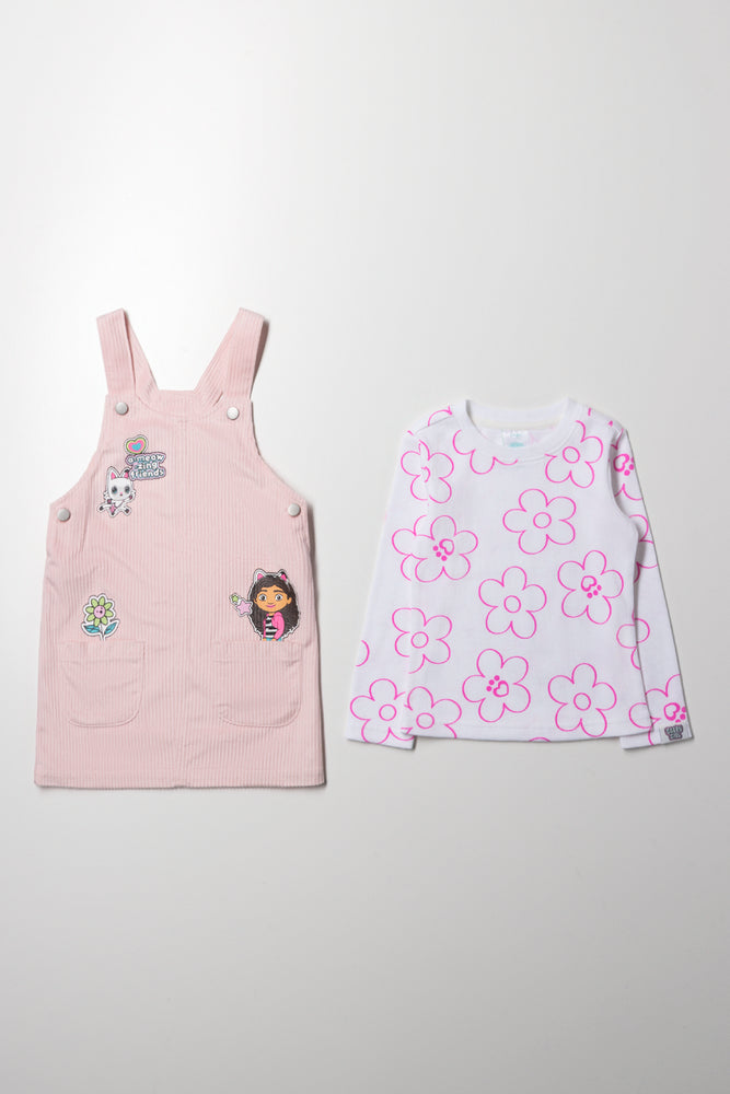 Gabby's Dollhouse Pinafore Set Pink (4)