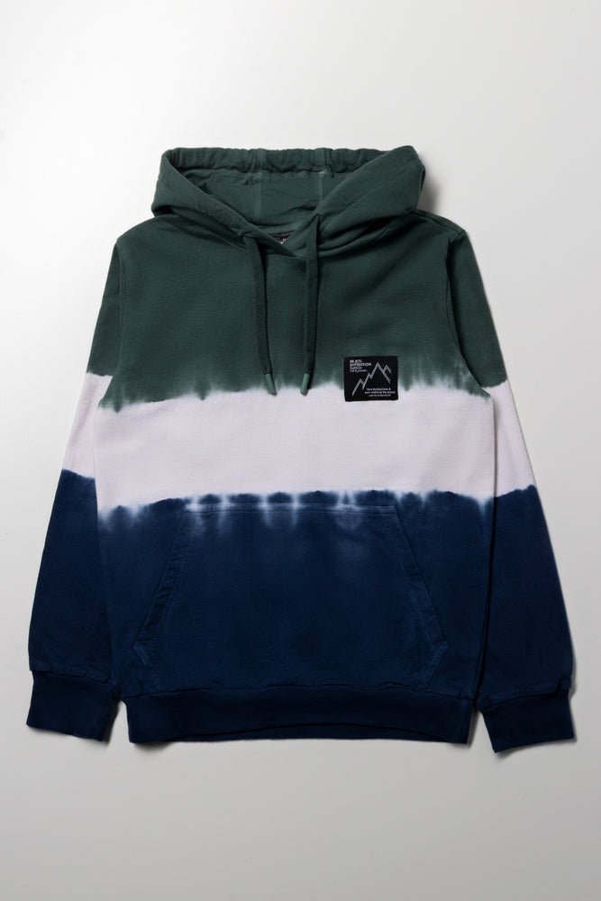 Tie Dye Hoodie Navy