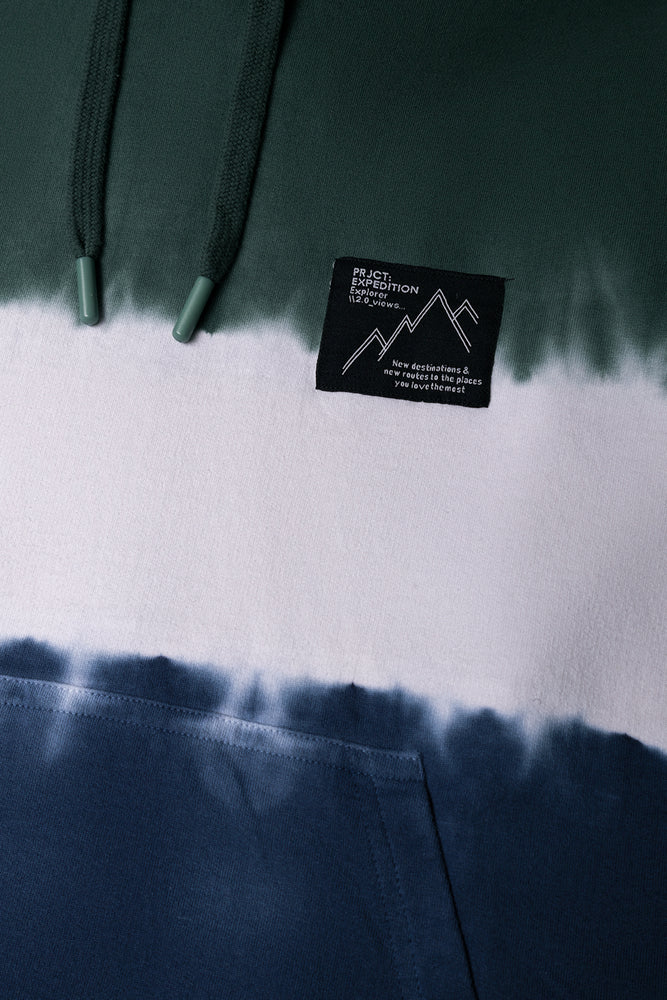 Tie Dye Hoodie Navy