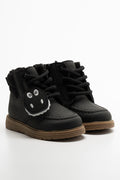 Lace Up Boots Black