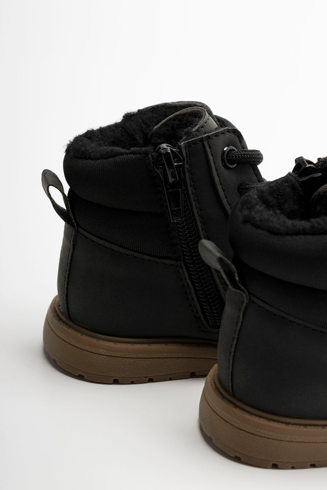 Lace Up Boots Black (3)