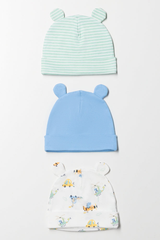 3 Pack Hats Blue
